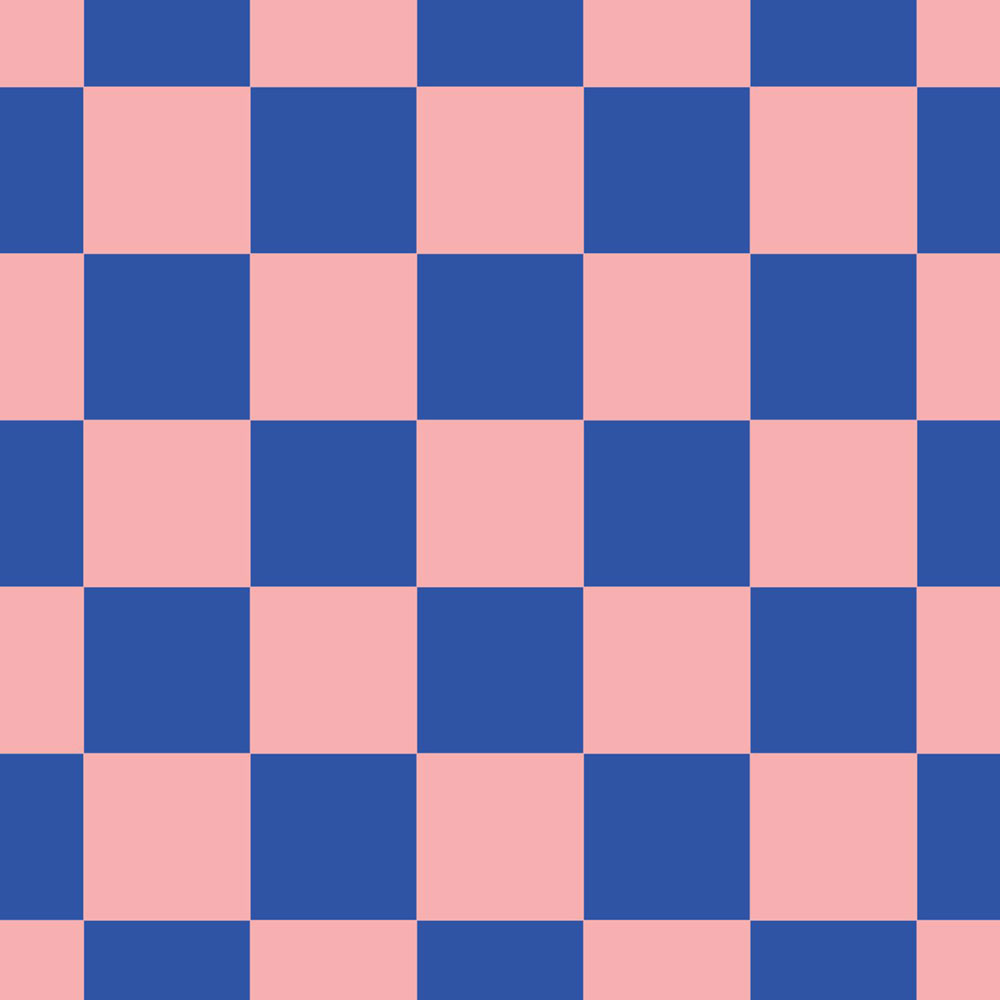Tapete mit Schachbrettmuster, rosa, blau, 130915, Color Pop, Esta Home