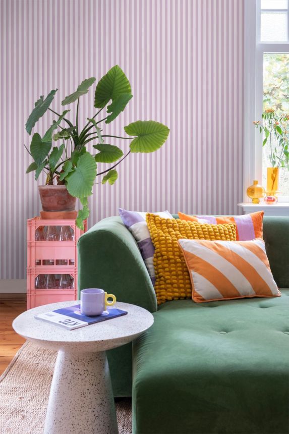 Tapete mit Streifen, violett, 130954, Color Pop, Esta Home