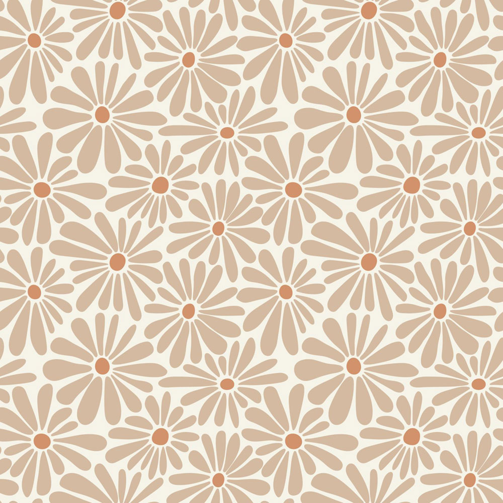 Blumentapete, braun, beige, 131148, Color Pop, Esta Home