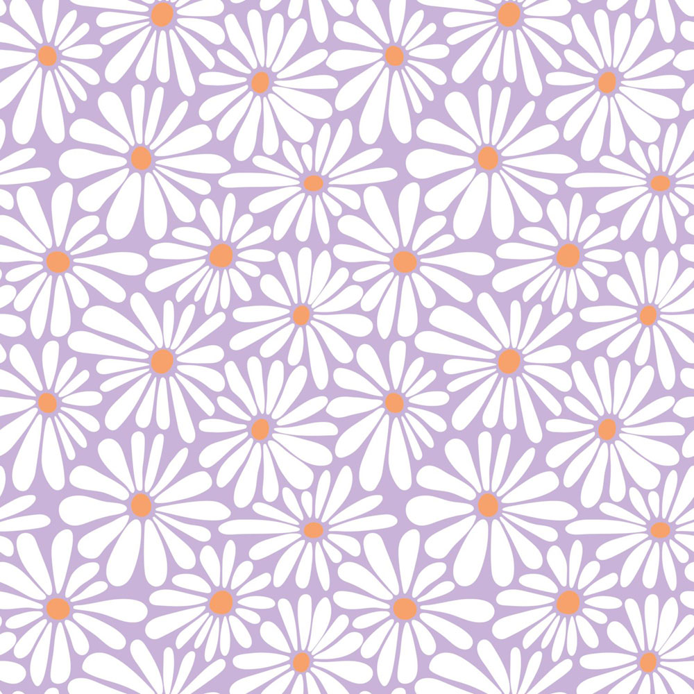 Blumentapete, weiß, violett, 131153, Color Pop, Esta Home