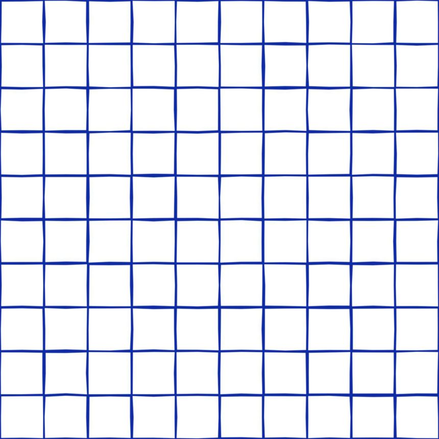 Tapete mit Gittermuster, weiß, blau, 131274, Color Pop, Esta Home
