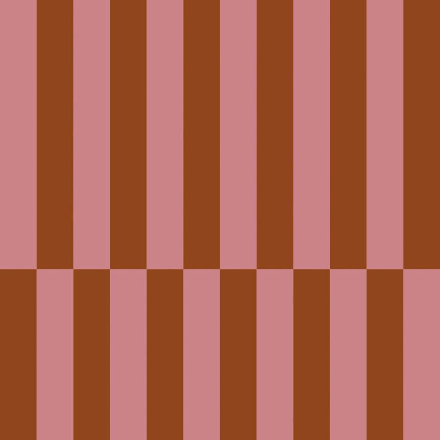 Tapete mit Streifen, rot-braun, rosa, 131427, Color Pop, Esta Home
