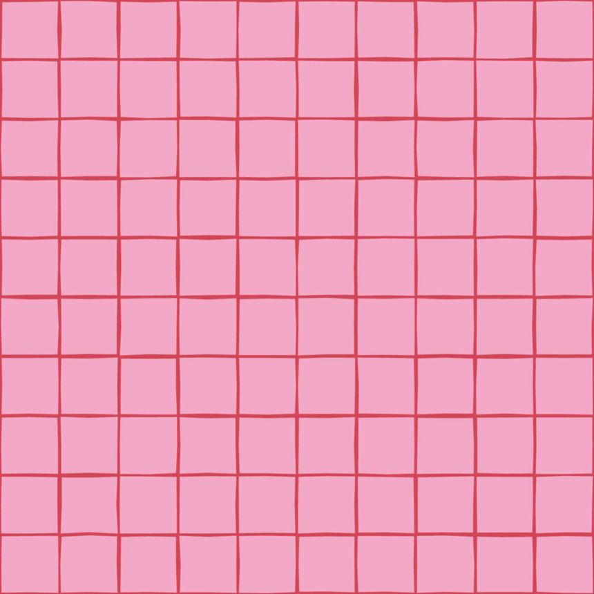 Tapete mit Gittermuster, rot, rosa, 131597, Color Pop, Esta Home