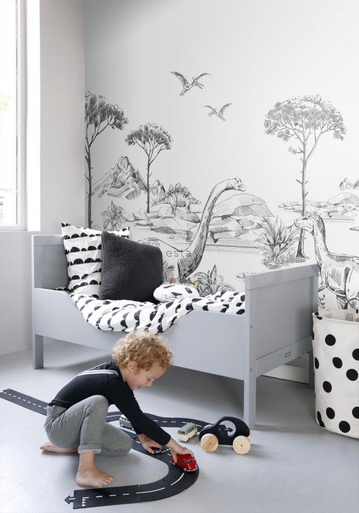 Wandbilder Dinosaurier 159063, 300 x 279 cm, Forest Friends, Esta