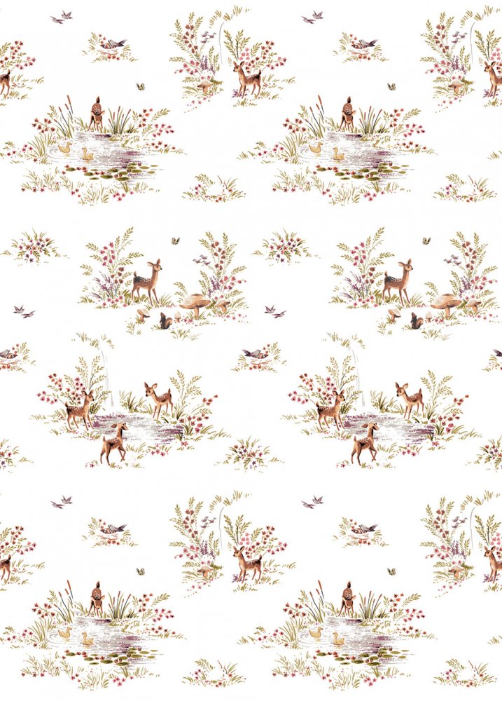 Wandbilder Wald, Waldtiere 159055, 200 x 279 cm, Forest Friends, Esta