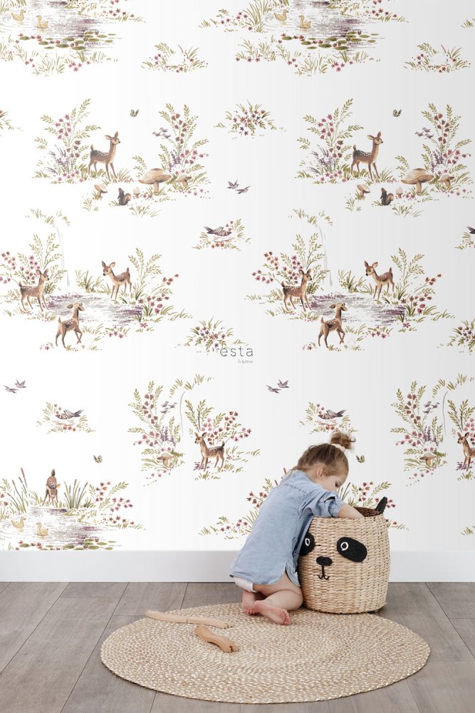 Wandbilder Wald, Waldtiere 159055, 200 x 279 cm, Forest Friends, Esta