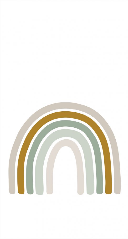 Wandbilder für das Kinderzimmer Regenbogen 159054, 150 x 279 cm, Forest Friends, Esta