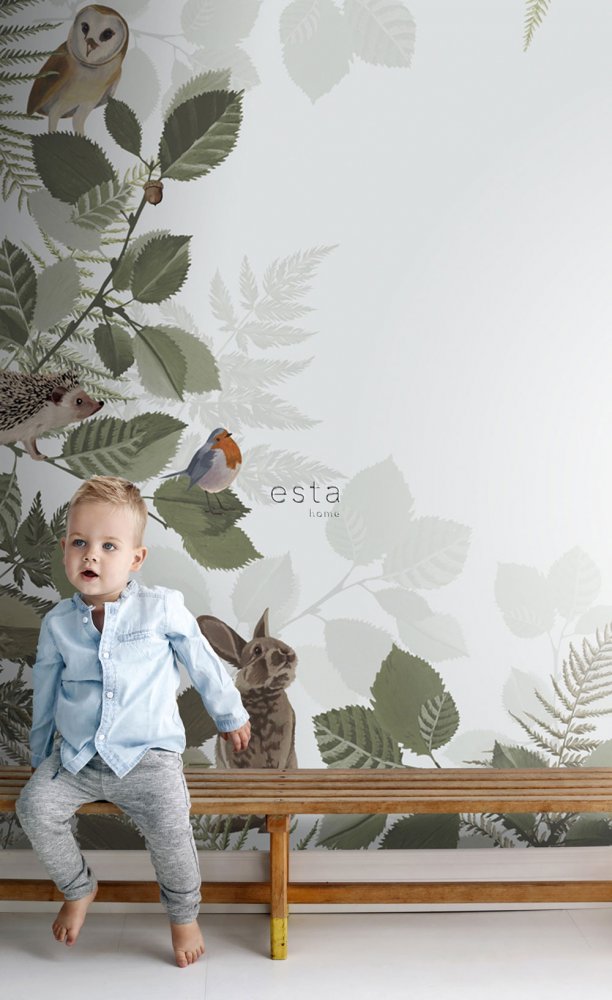 Wandbilder Wald, Waldtiere 159049, 150 x 279 cm, Forest Friends, Esta