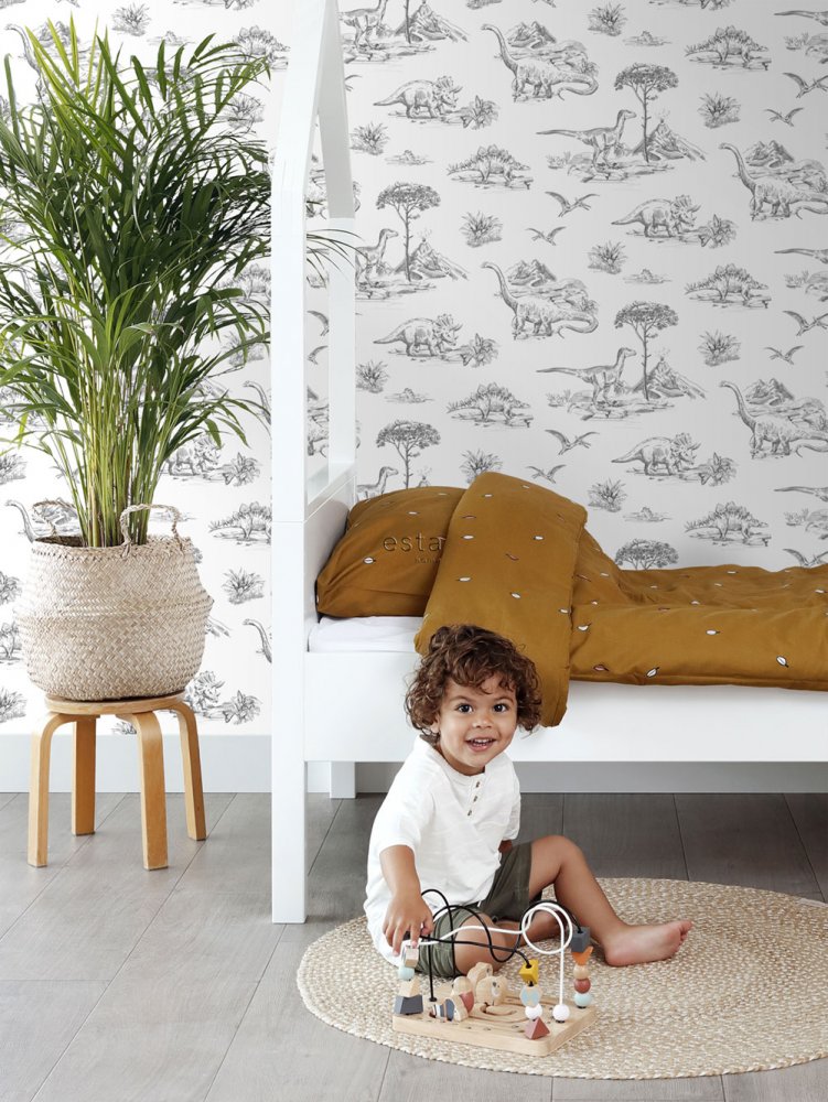 Vliestapete für die Wand, Dinosaurier 139269, Forest Friends, Esta