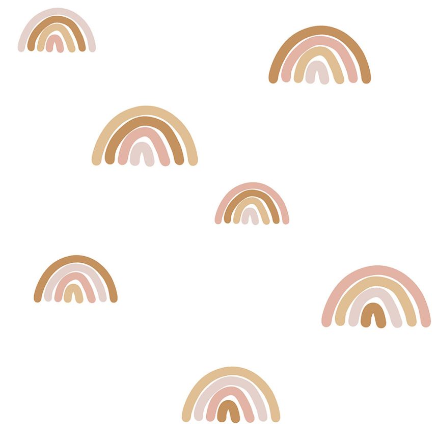 Tapete für ein Kinderzimmer, Vliestapete mit Regenbogen 139253, Forest Friends, Esta