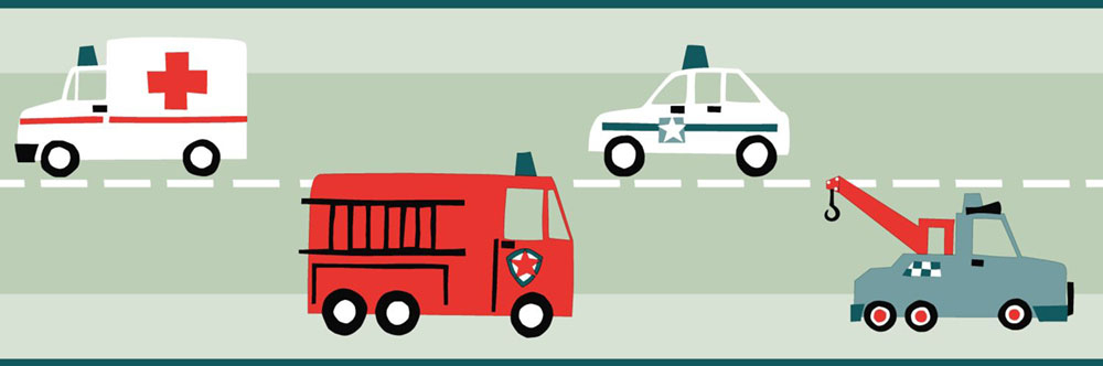 Kindervliesbordüre, Autos 178705, Little Bandits, Esta