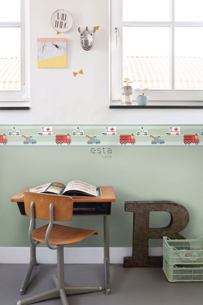 Kindervliesbordüre, Autos 178705, Little Bandits, Esta