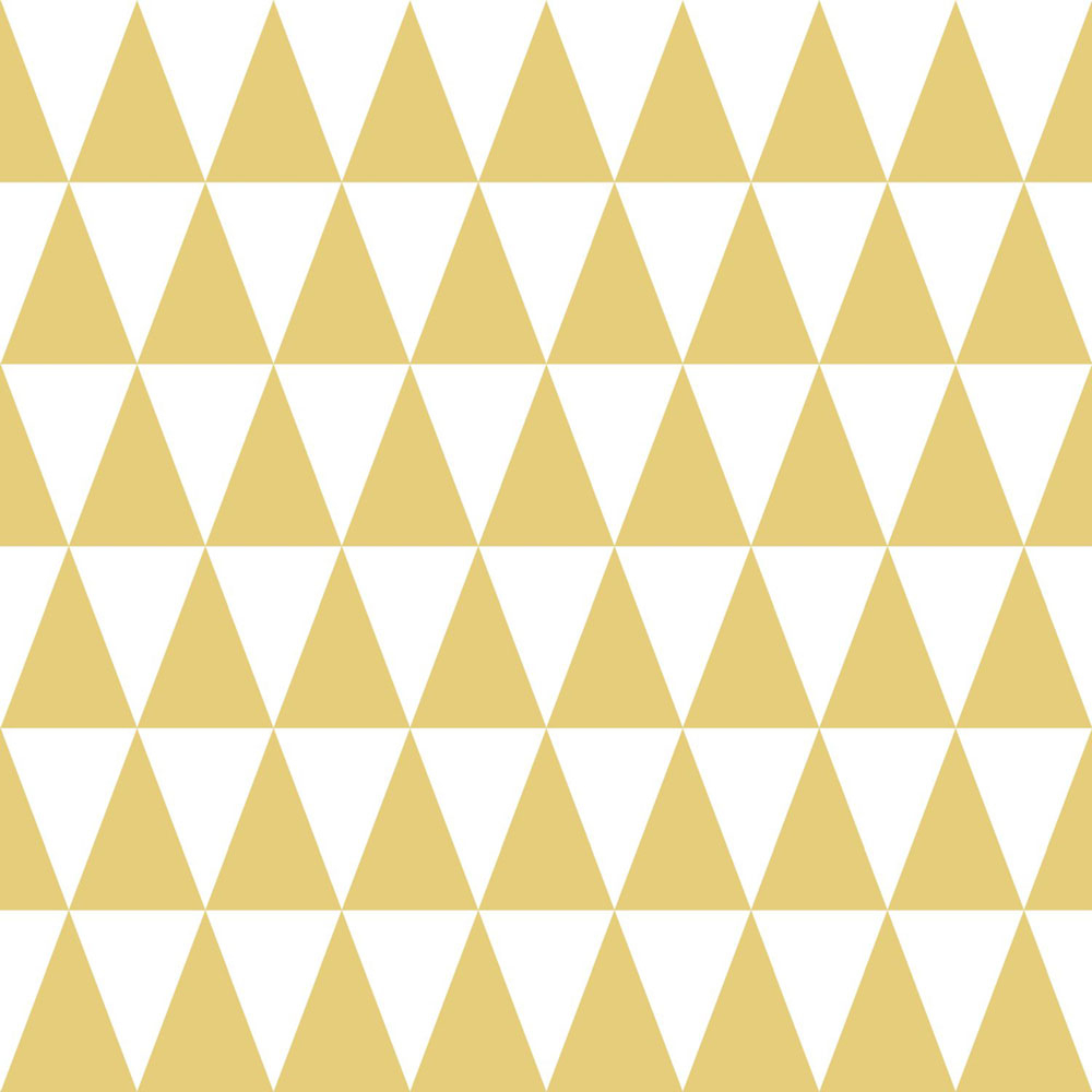 Vliestapete mit Ocker und weißen Dreiecken 128863, Little Bandits, Esta