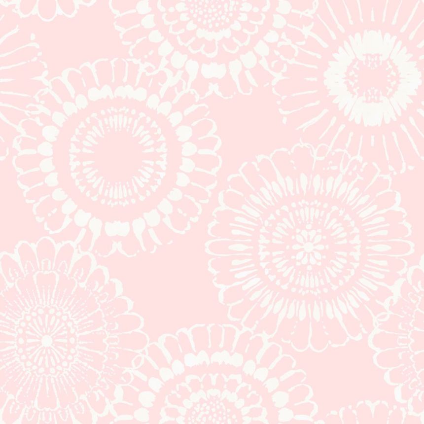 Weiß-rosa florale Vliestapete für die Wand 128860, Little Bandits, Esta