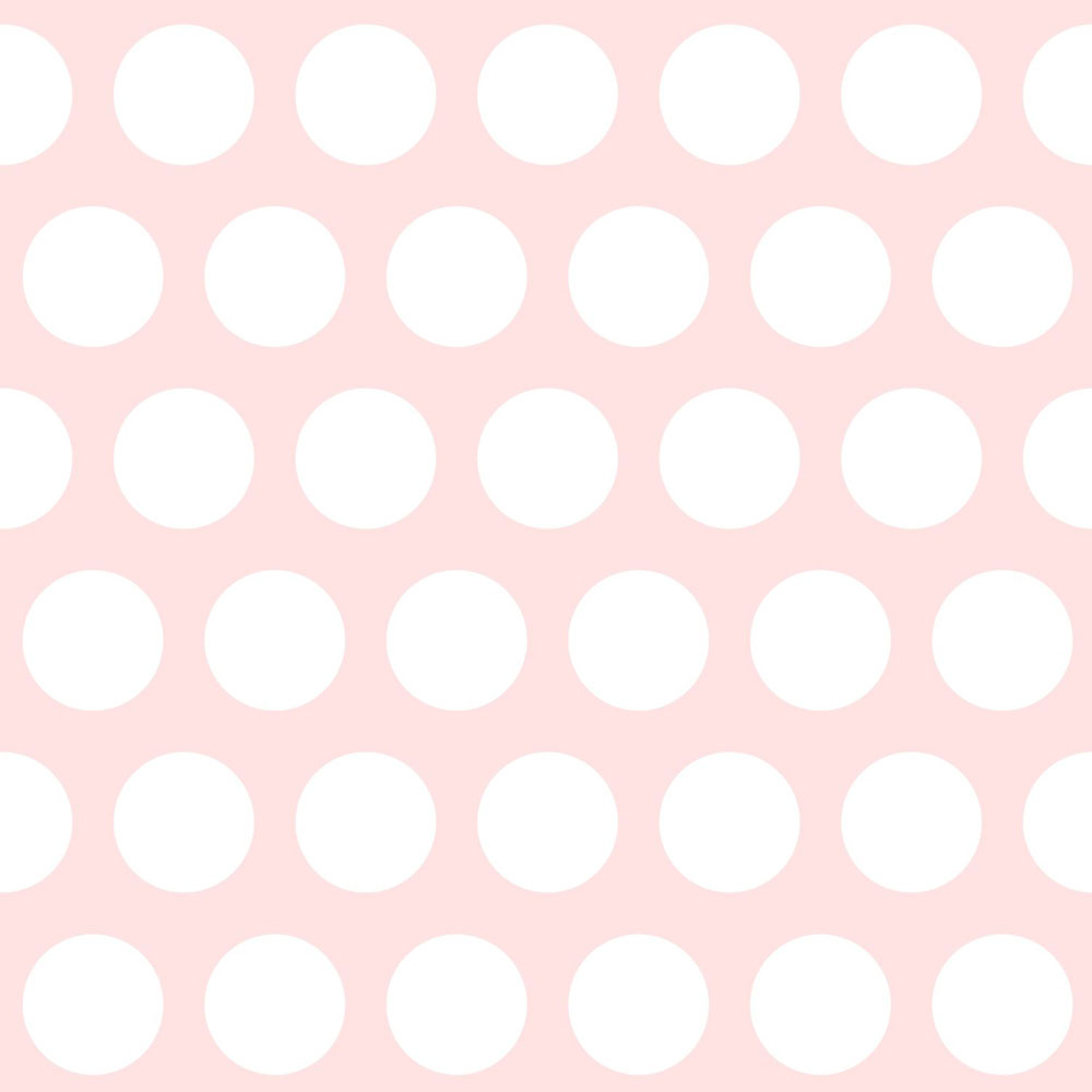 Rosa Vliestapete mit weißen Tupfen 128859, Little Bandits, Esta