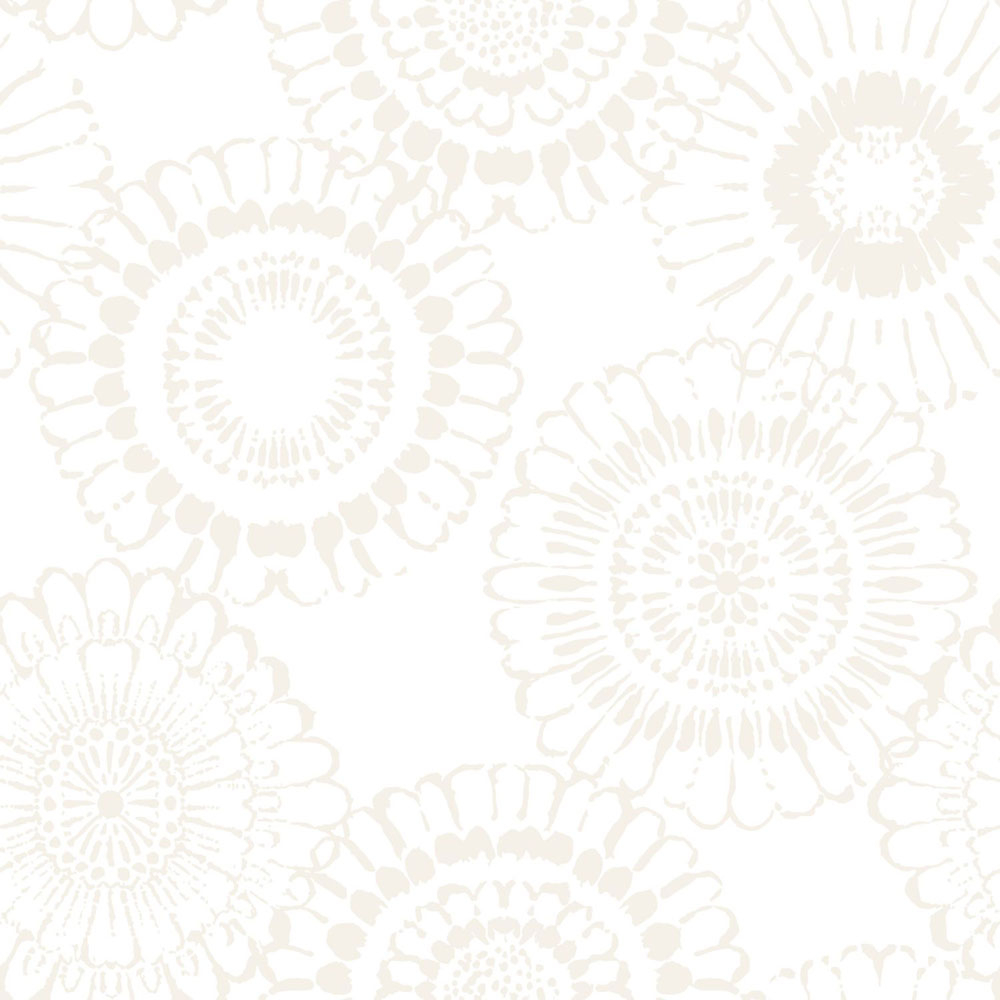 Metallic grau-weiß florale Vliestapete für die Wand 138910, Little Bandits, Esta