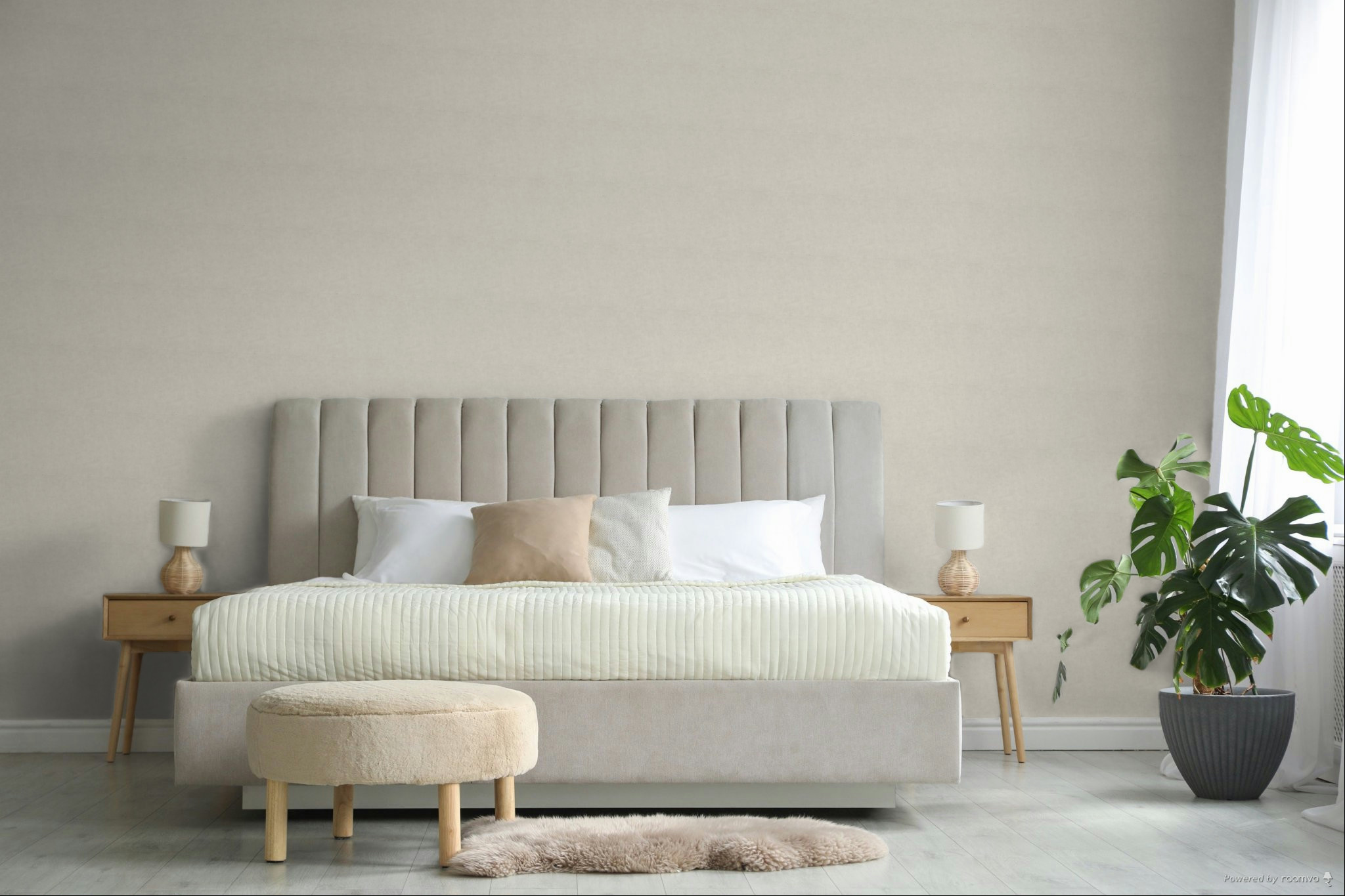 Tapete, Grau-Creme, Beton, Putz, VOA-010-01-9, One roll, one motif 2, Mural Young Edition, Grandeco