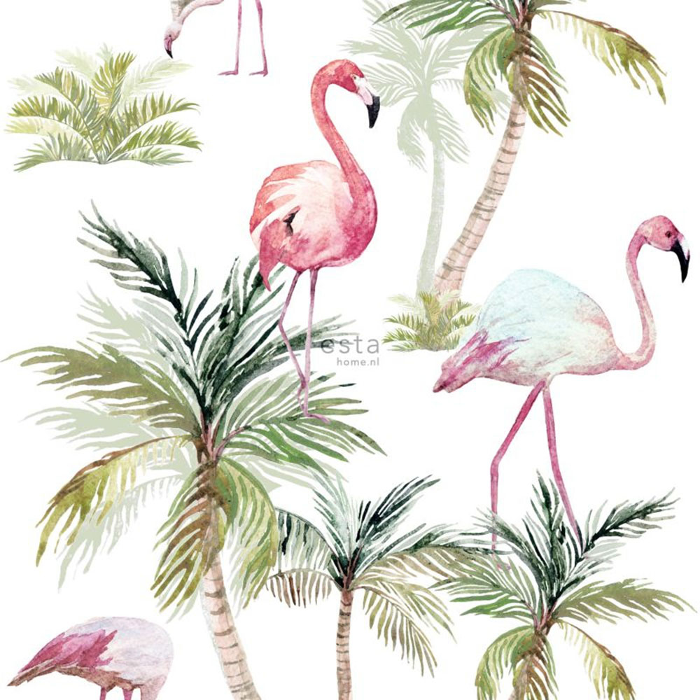 Vliestapete, rosa Flamingos 158844, Regatta Crew, Esta Home