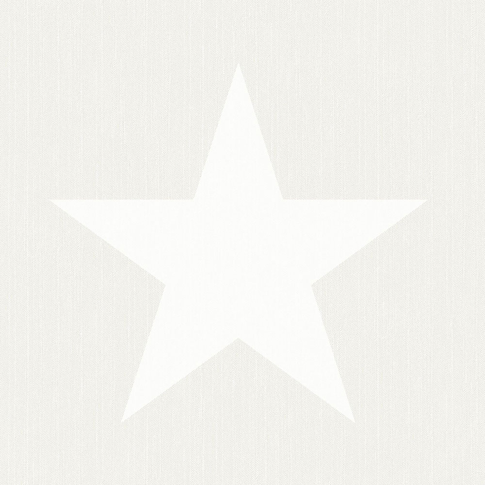 Grau-weiße Vliestapete mit Sternen 138977, Regatta Crew, Esta Home