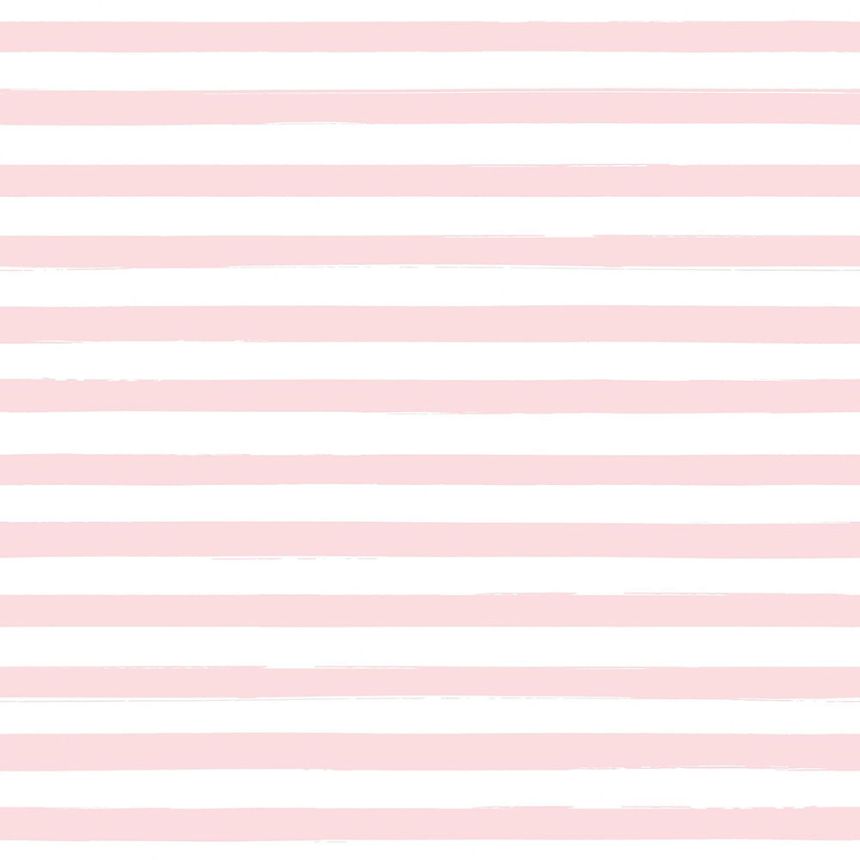 Weiß-rosa Vlies, gestreifte Tapete 138969, Regatta Crew, Esta Home