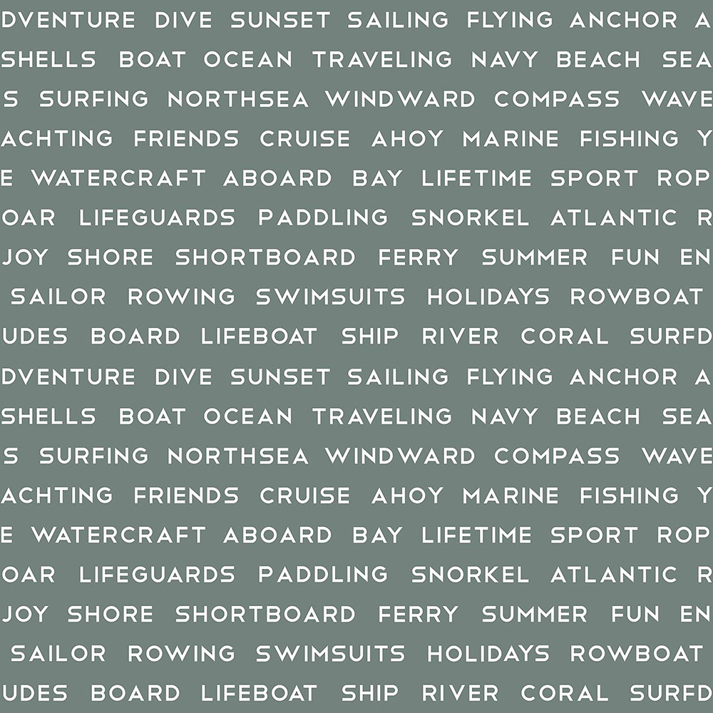 Graue Vliestapete mit Text 138960, Regatta Crew, Esta Home