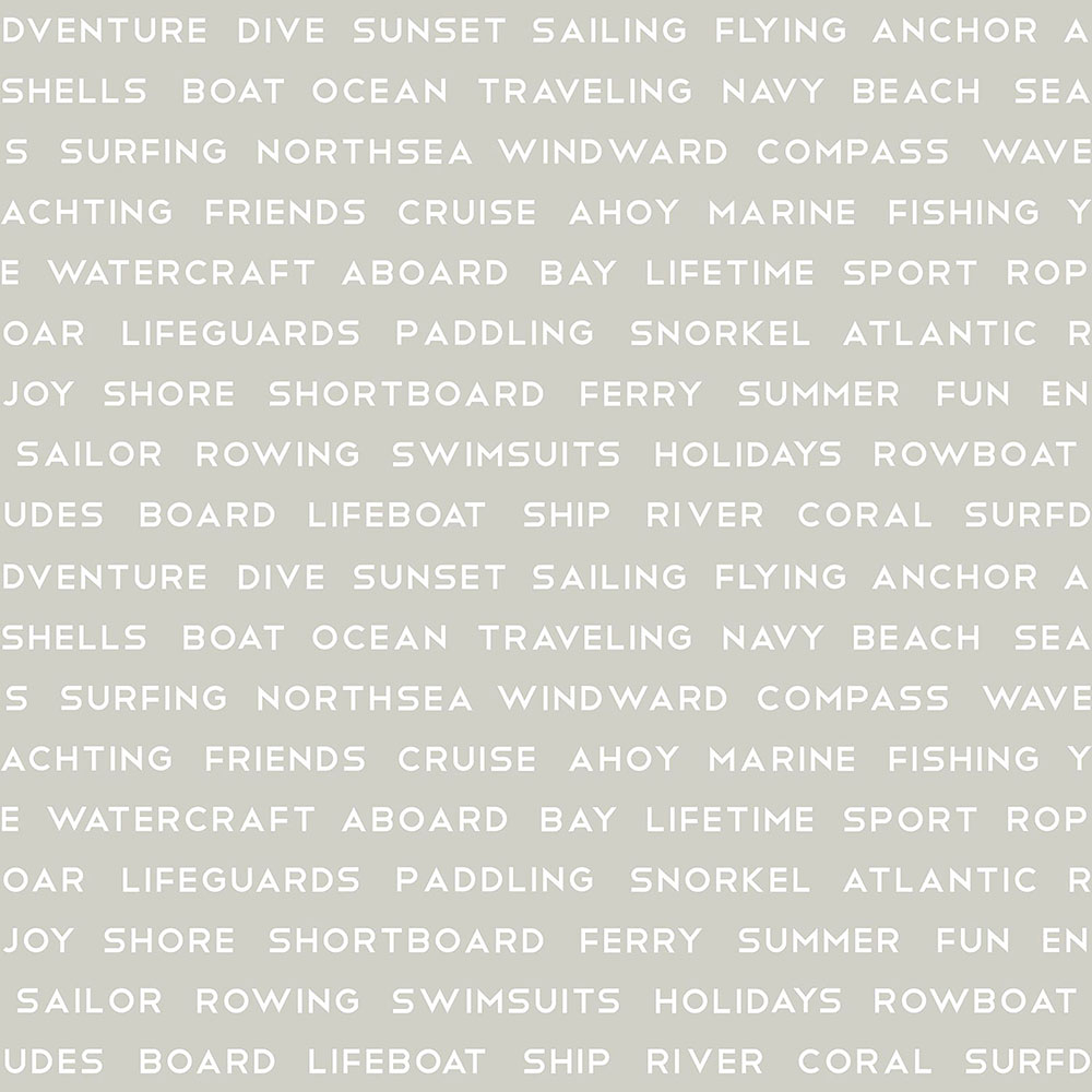 Graue Vliestapete mit Text 138958, Regatta Crew, Esta Home