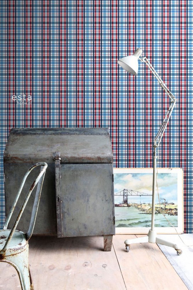 Vliestapete, Muster kariert 138819, Regatta Crew, Esta