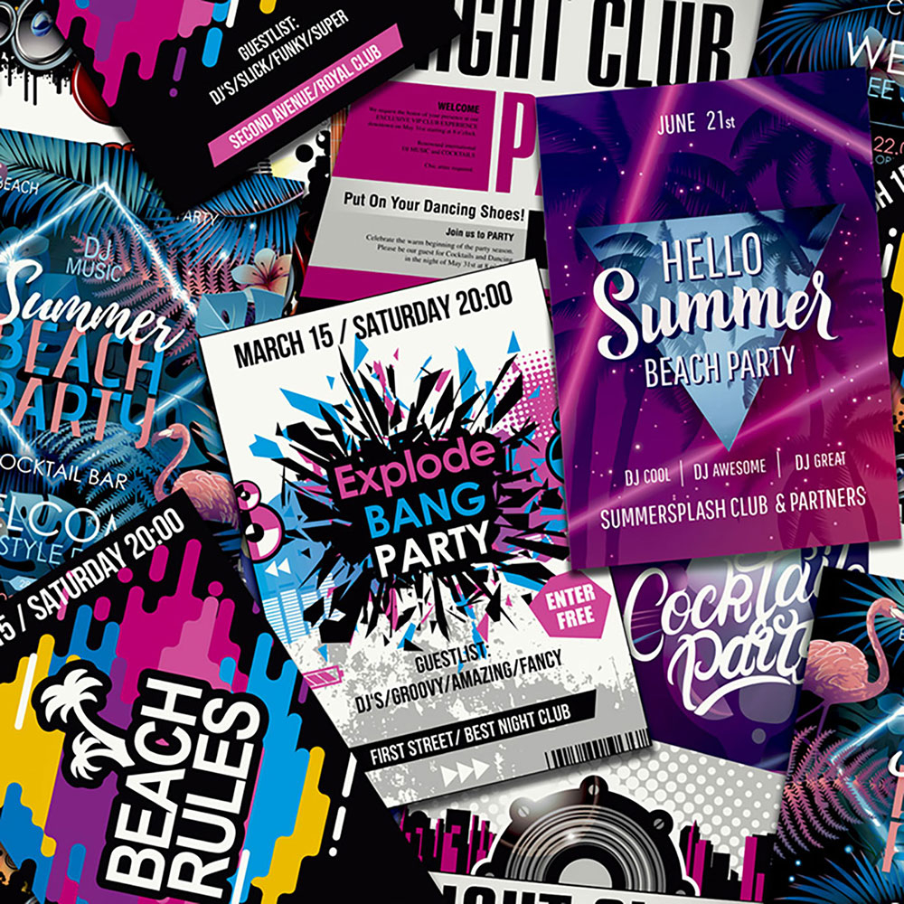 Collage-Tapete für Teenager GV24230, Good Vibes, Decoprint