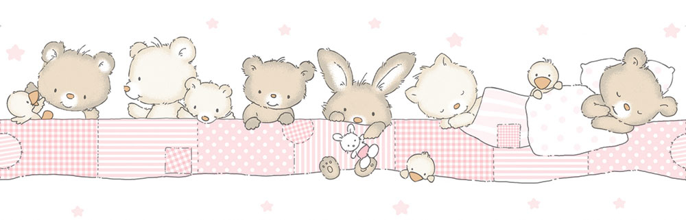 Selbstklebende Tapetenbordüre für Kinder mit Tieren 471-2, Pippo, ICH Wallcoverings