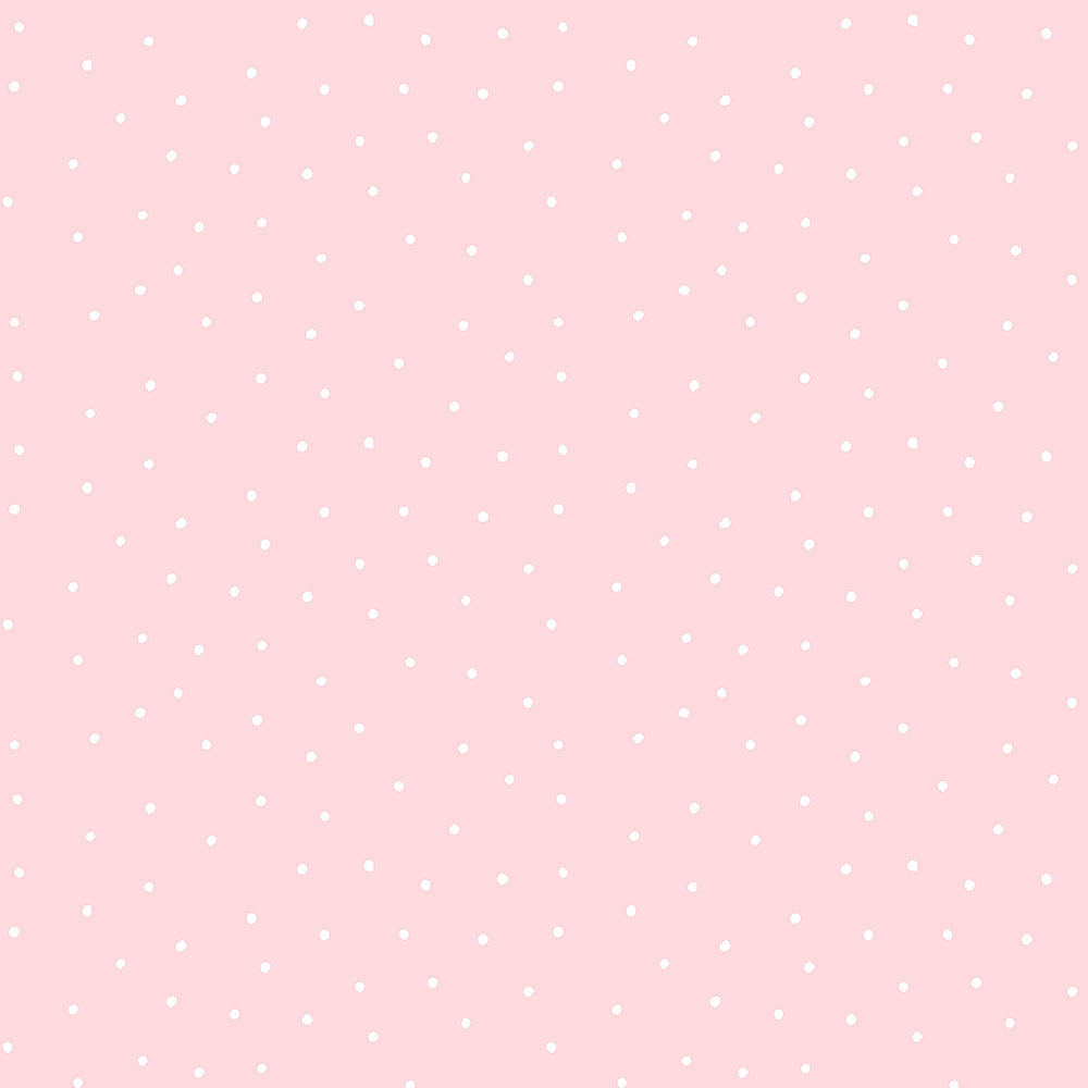 Pinke Papiertapete, weiße Punkten 459-2, Pippo, ICH Wallcoverings