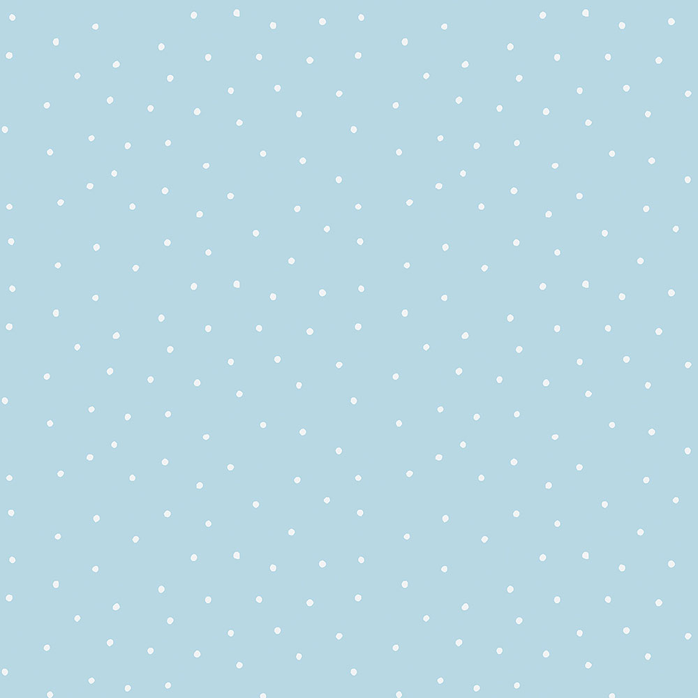 Blaue Papiertapete mit Punkten 459-1, Pippo, ICH Wallcoverings
