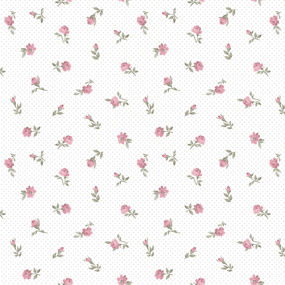 Romantisches Papier, Blumentapete 455-2, Pippo, ICH Wallcoverings
