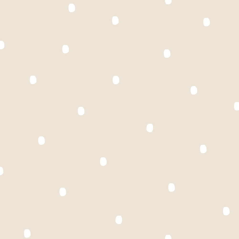 Beige Papiertapete mit weißen Punkten 3360-3, Oh lala, ICH Wallcoverings