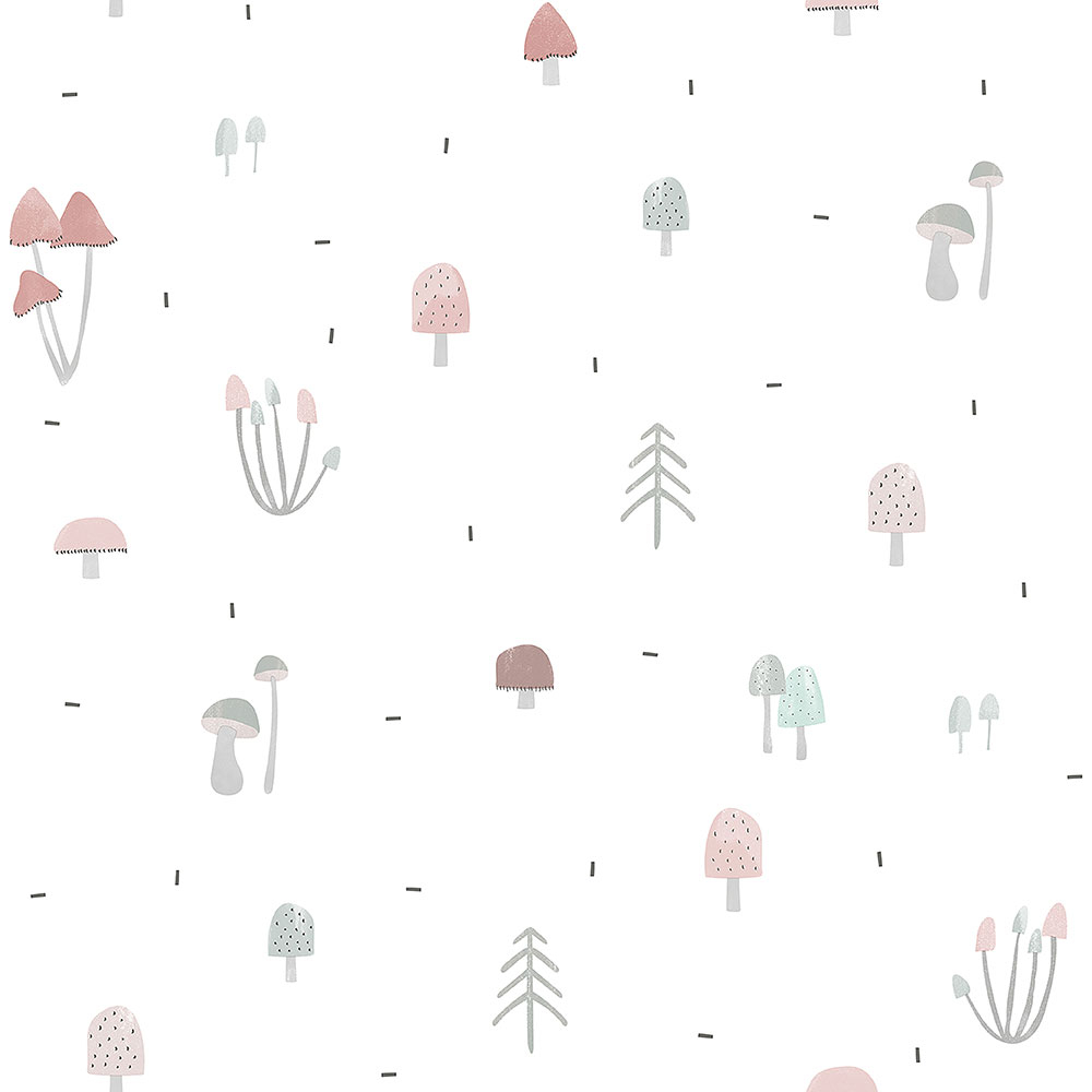 Papier Kindertapete Pilz- und Waldmotiv 3352-3, Oh lala, ICH Wallcoverings
