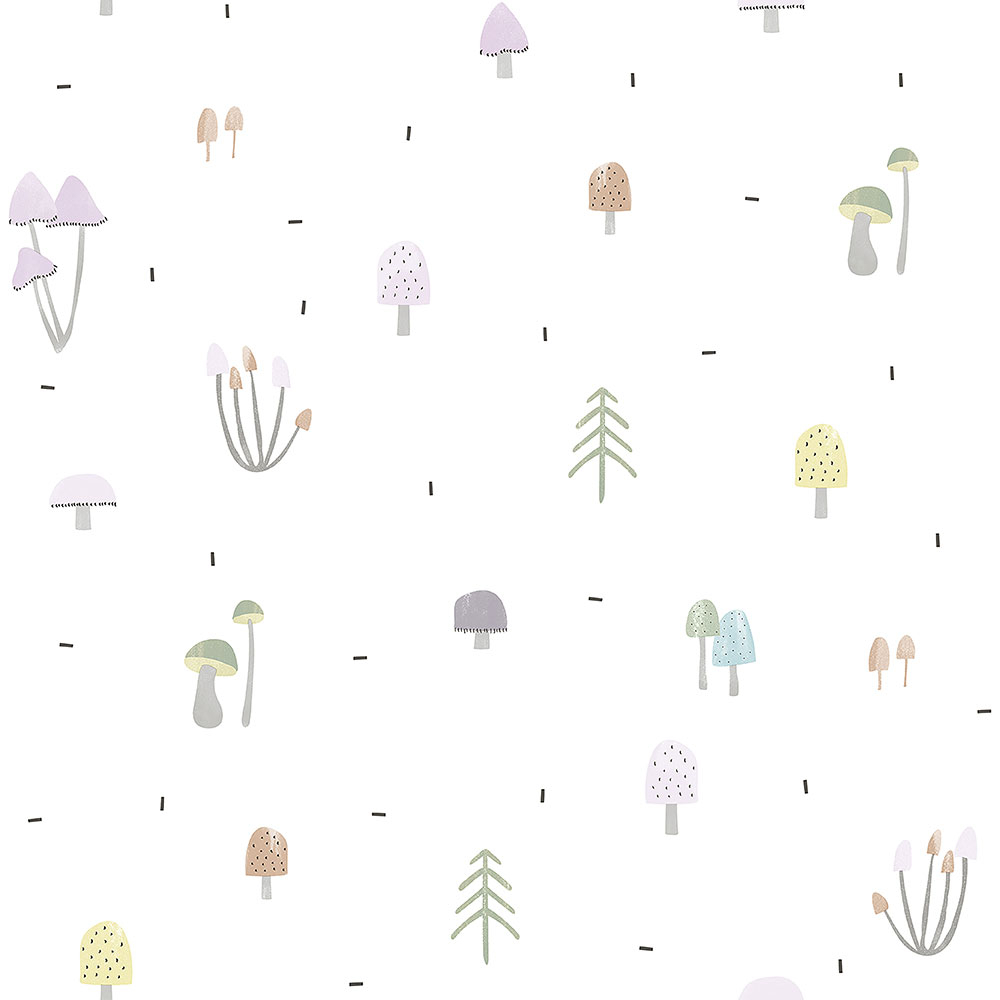 Papier Kindertapete, Wald, Pilze 3352-1, Oh lala, ICH Wallcoverings