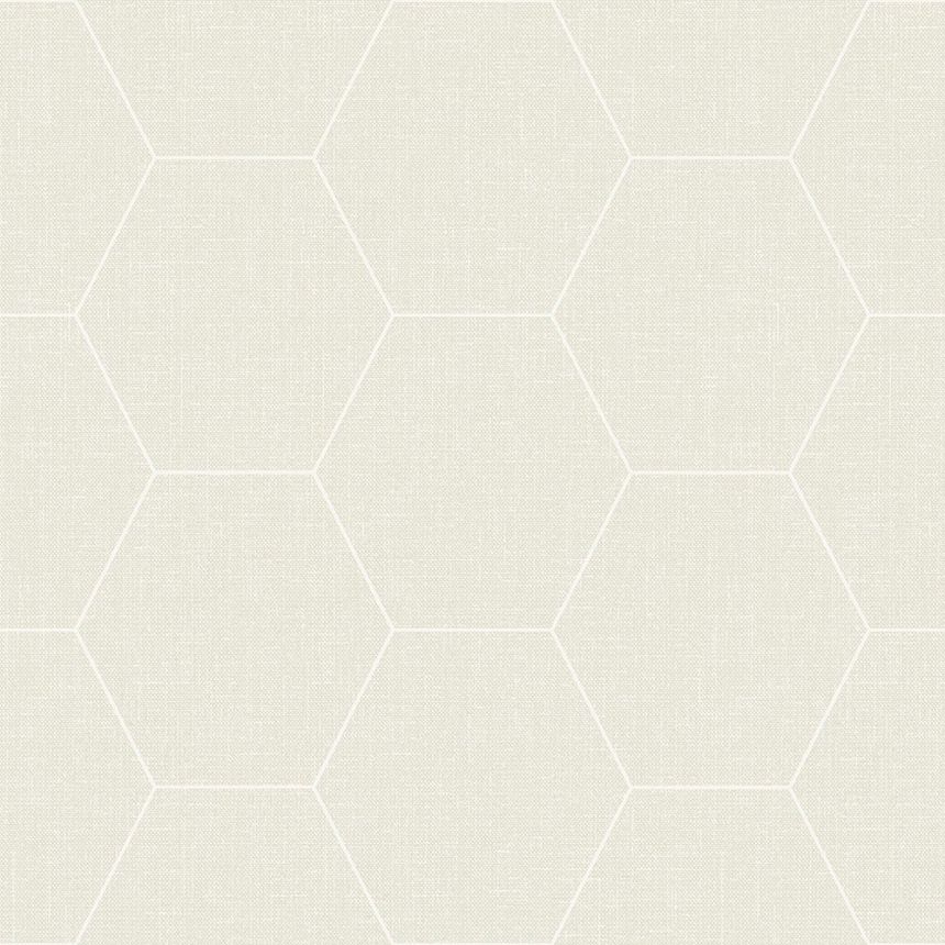 Tapete mit geometrischen Mustern, Sechsecke, Vliestapete 148749, Blush, Esta Home