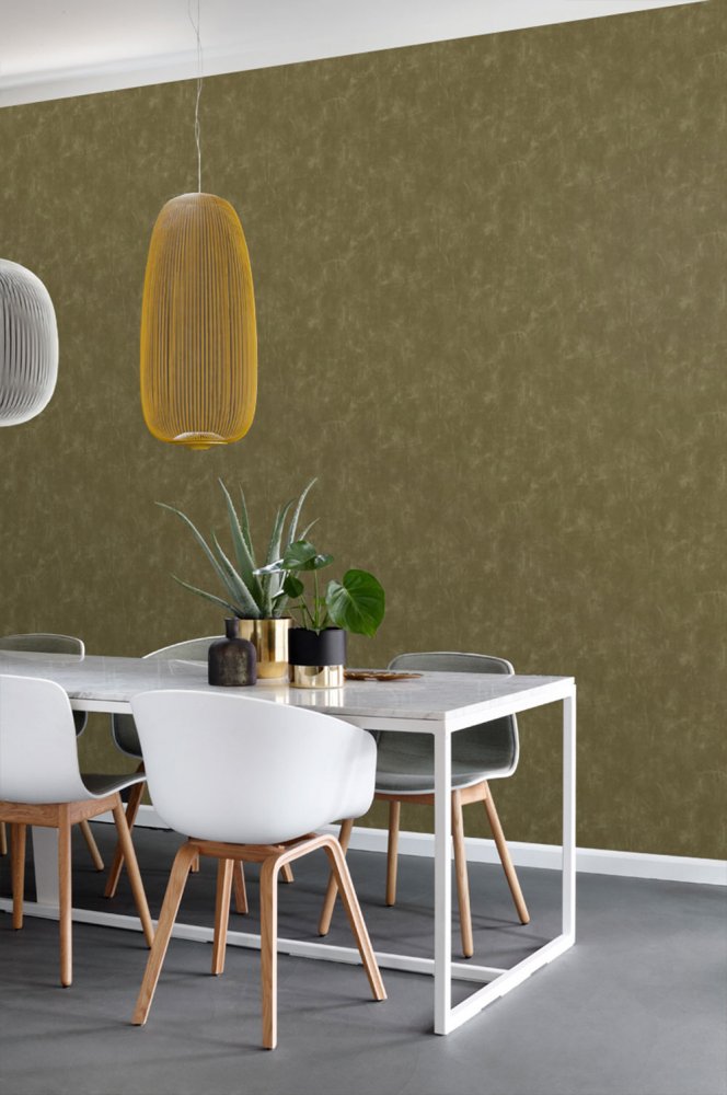 Khakifarbene Tapete, Putzimitat, Vliestapete 148723, Blush, Esta Home