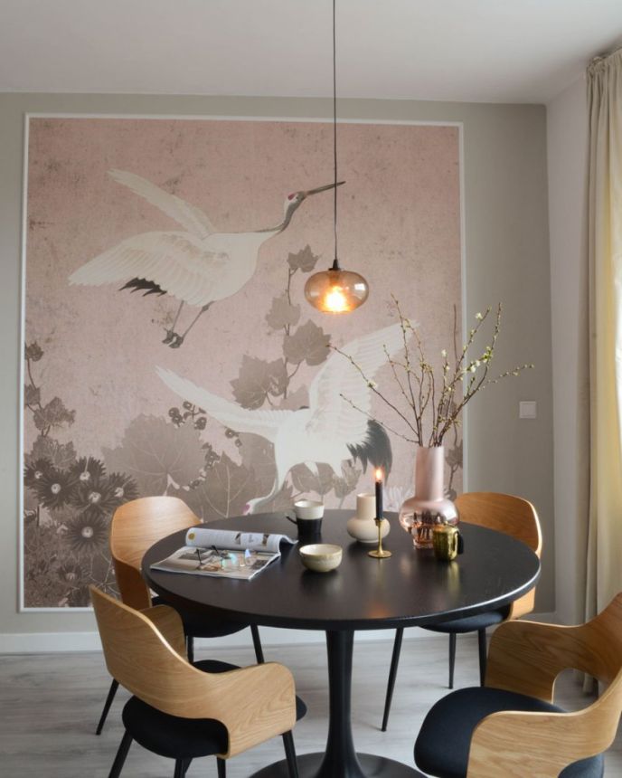 Fototapete - Vögel - Japan - Kraniche, Tapete Wandbilder 158946, 200x279cm, Paradise, Esta