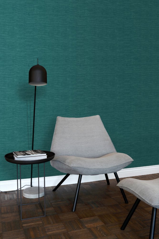 Grüne Tapete, Stoffimitation, Vliestapete 148696, Paradise, Esta Home