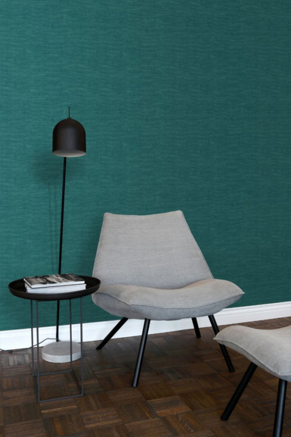 Grüne Tapete, Stoffimitation, Vliestapete 148696, Paradise, Esta Home