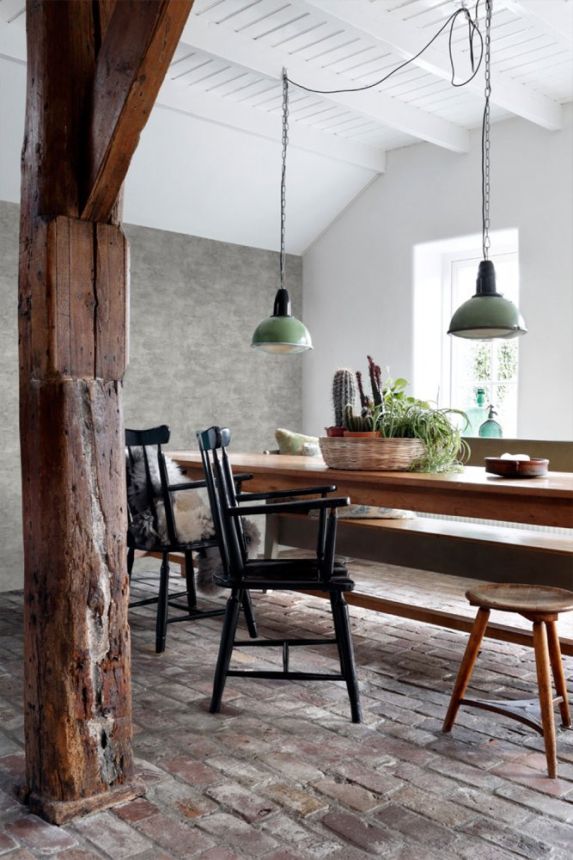 Graue Stuck Tapete, Vliestapete 138907, Paradise, Esta