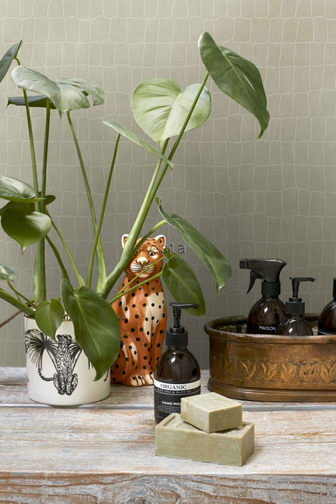 Tapete - schwarzes Pelzimitat, Vliestapete 139185, Paradise, Esta Home