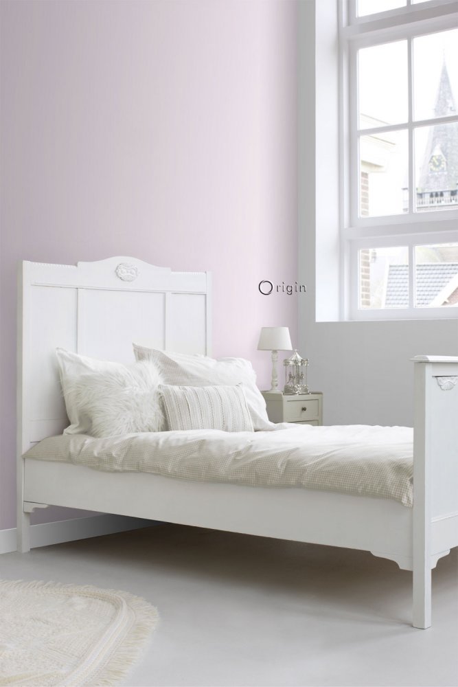 Rosa gestreifte Tapete mit metallischen Streifen, Vliestapete 346806, Precious, Origin