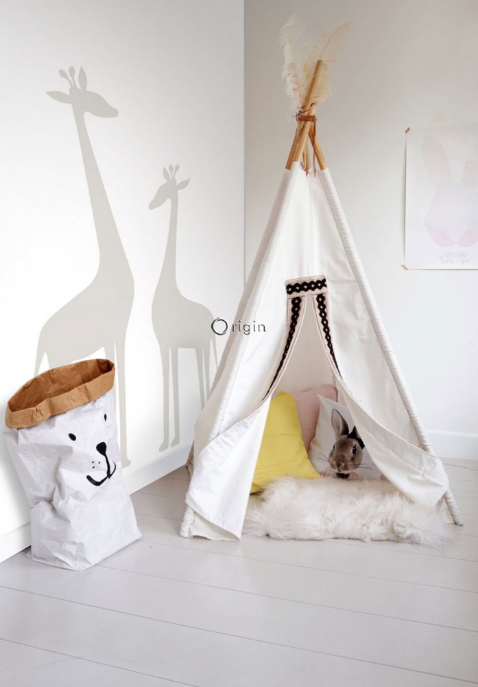 Fototapete für Kinder - Giraffen, Vliestapete wandbilder 357219, 150x279cm, Precious, Origin