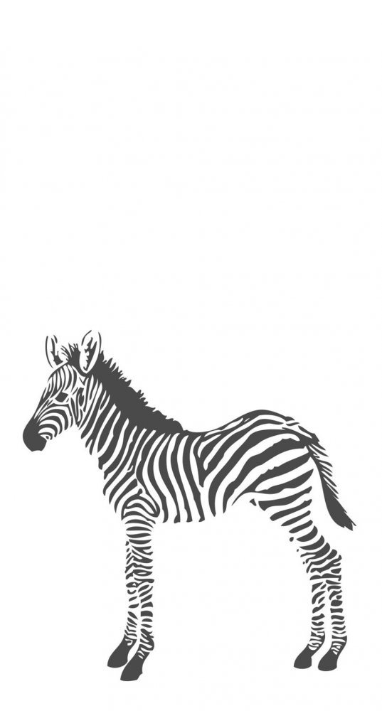Fototapete - Zebra, Vliestapete wandbilder 357217, 150x279cm, Precious, Origin