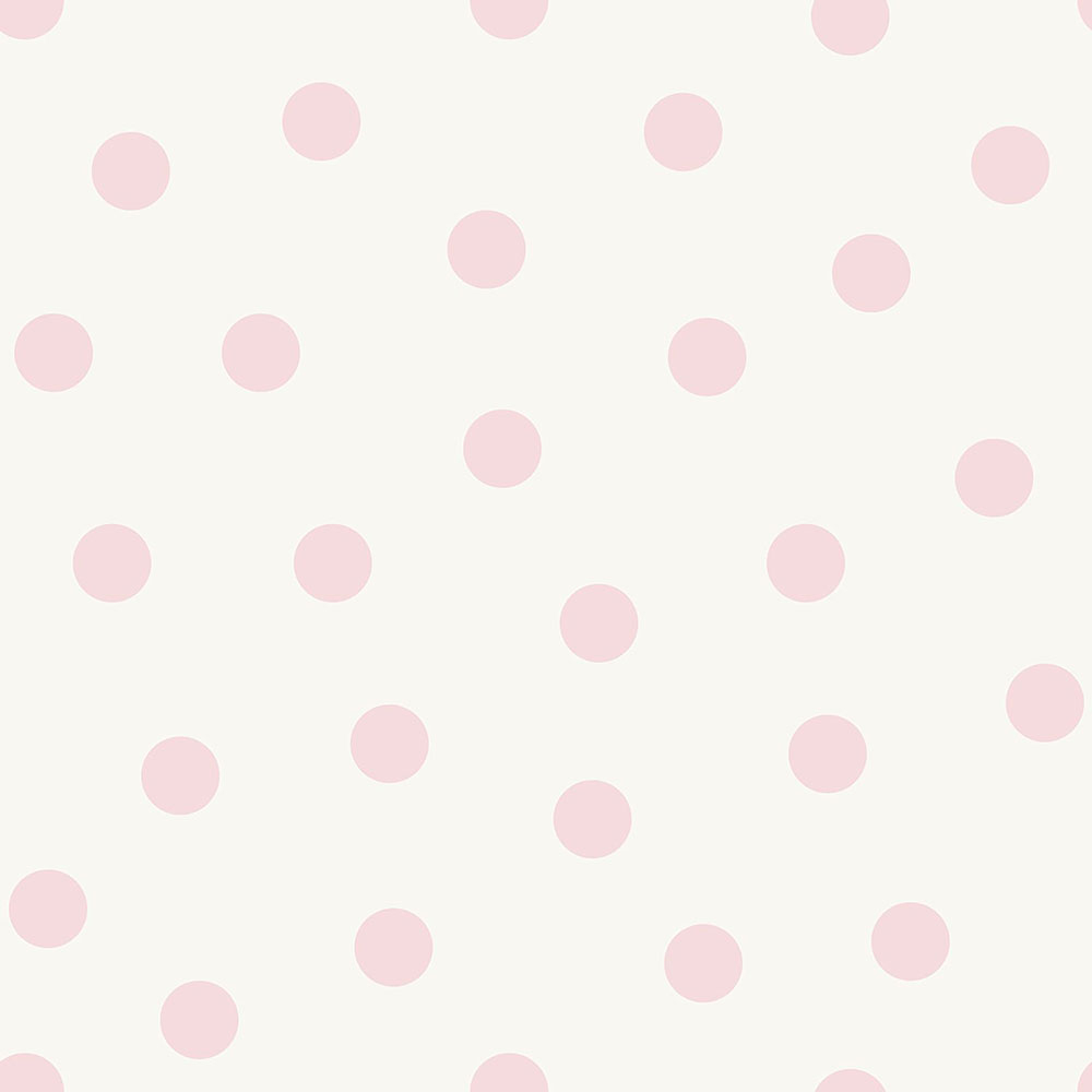 Metallic-Tapete mit rosa Tupfen, Vliestapete - 347701, Precious, Origin