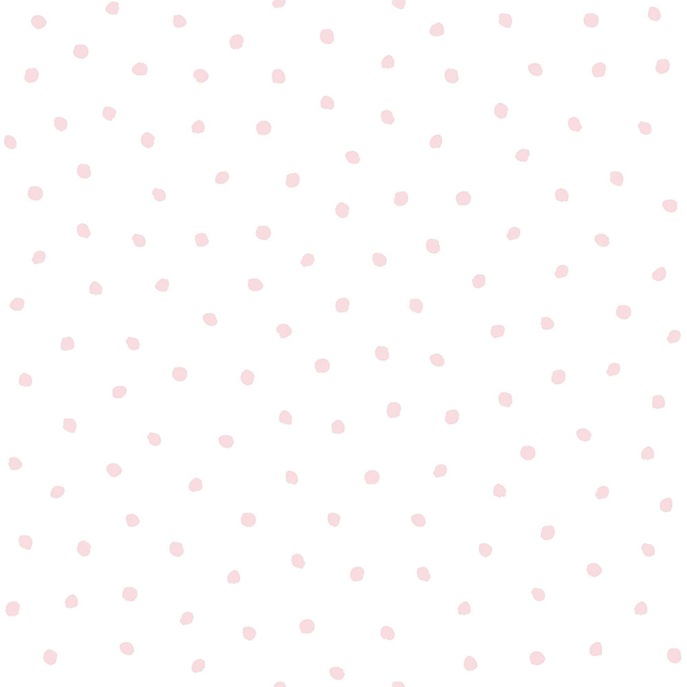 Metallic-Tapete mit rosa Tupfen, Vliestapete - 347698, Precious, Origin