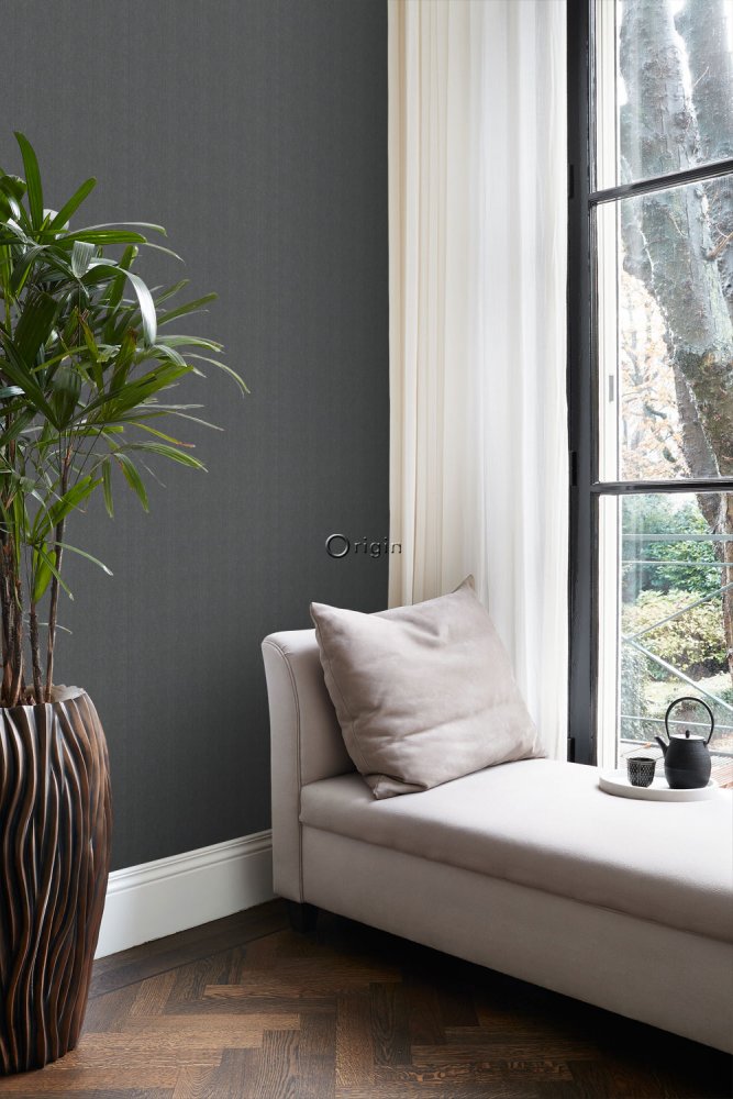 Tapete, Stoffimitat, Fischgrätenmuster, Vliestapete 347661, Natural Fabrics, Origin