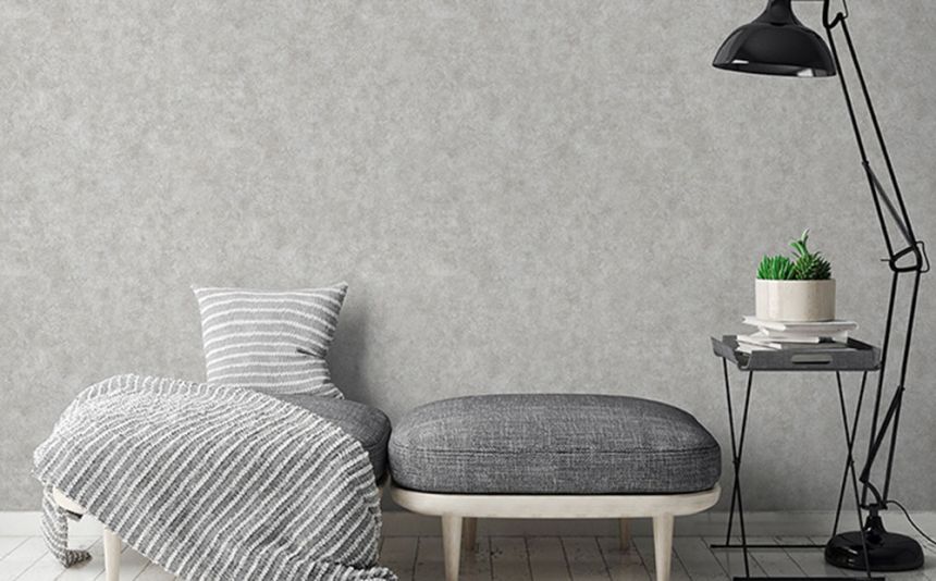 Abwaschbare blaue Tapete - Beton, Vliestapet - M55091D - Structures, Ugépa