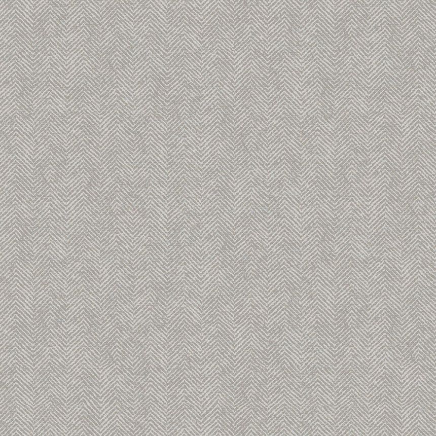 Tapete, Stoffimitat, Fischgrätenmuster, Vliestapete 347666, Natural Fabrics, Origin